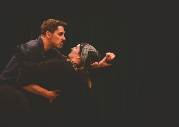 Dean Temple as All Goode and Amanda Jane Snyder as Jo Anne in Ed Bullins' "Jo Anne!!!" directed by Rajendra Maharaj – photo by Alyssa Bouma